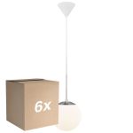 Lot 6x Nordlux Café Suspension Luminaire Verre Blanc | Convient pour E27